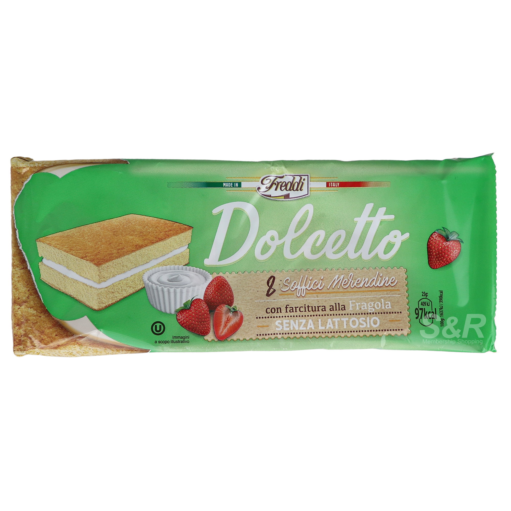 Freddi Dolcetto Cakes with Strawberry Filling 200g